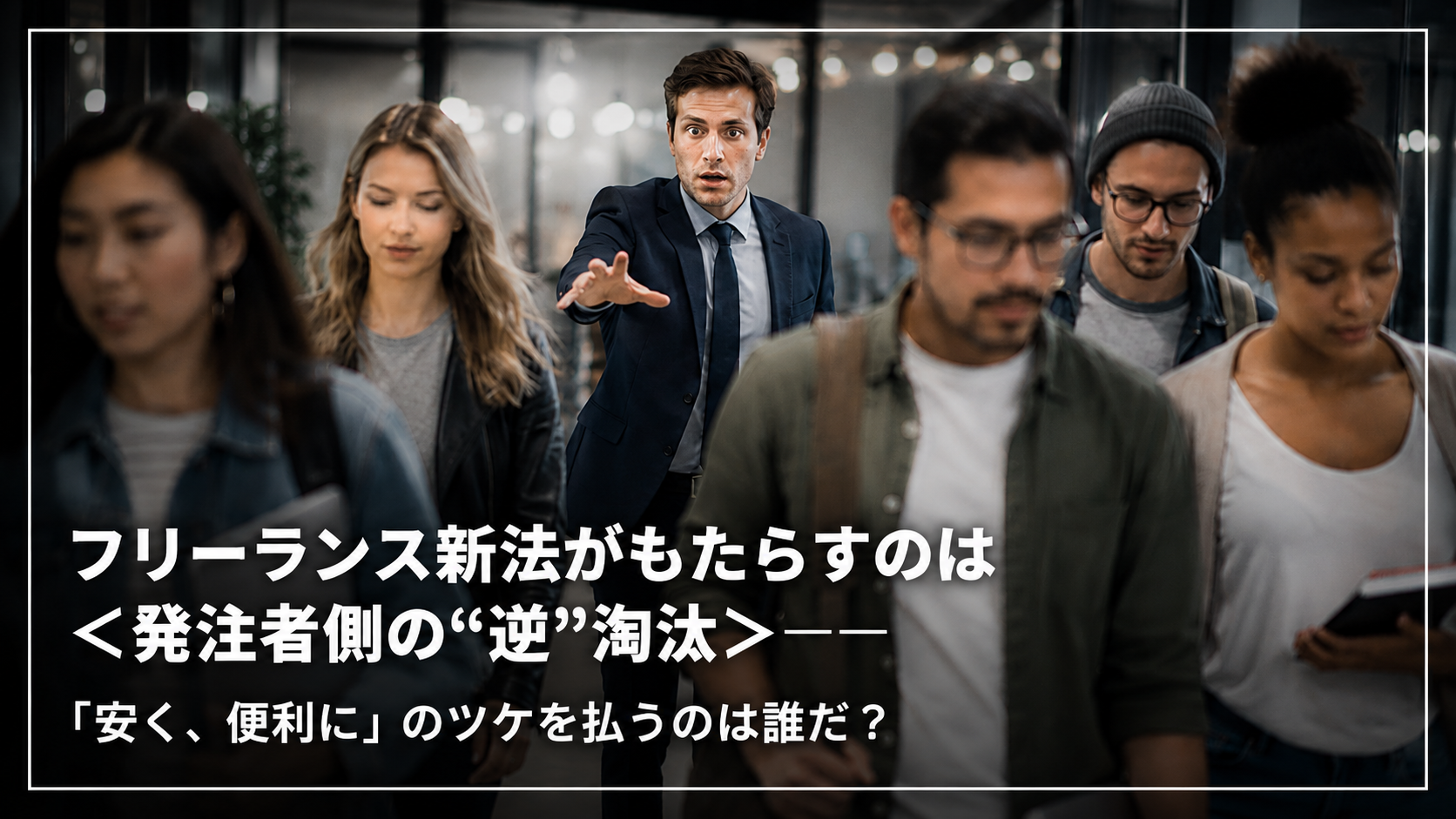 フリーランス新法がもたらすのは＜発注者側の“逆”淘汰＞